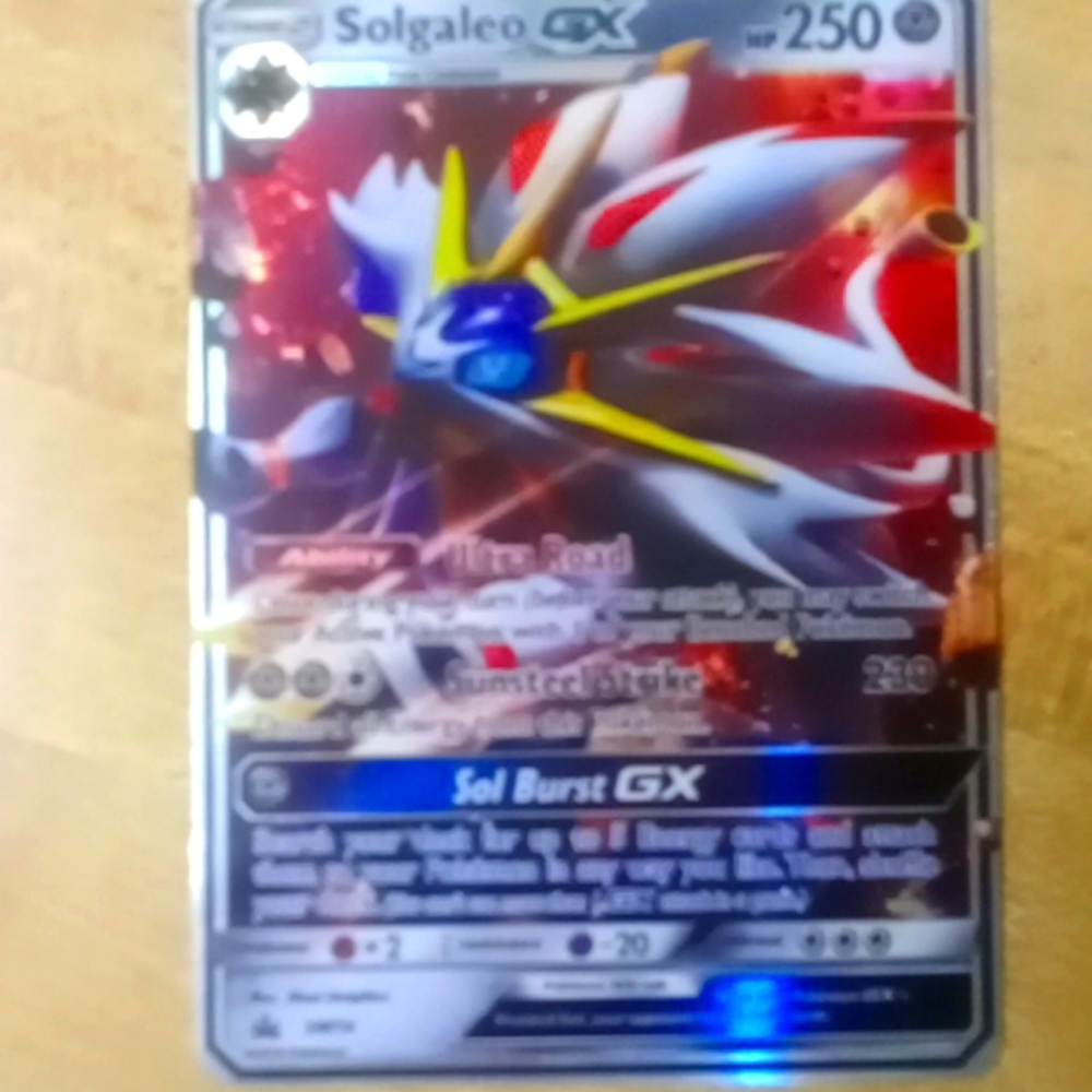 Solgaleo GX Pokemon card